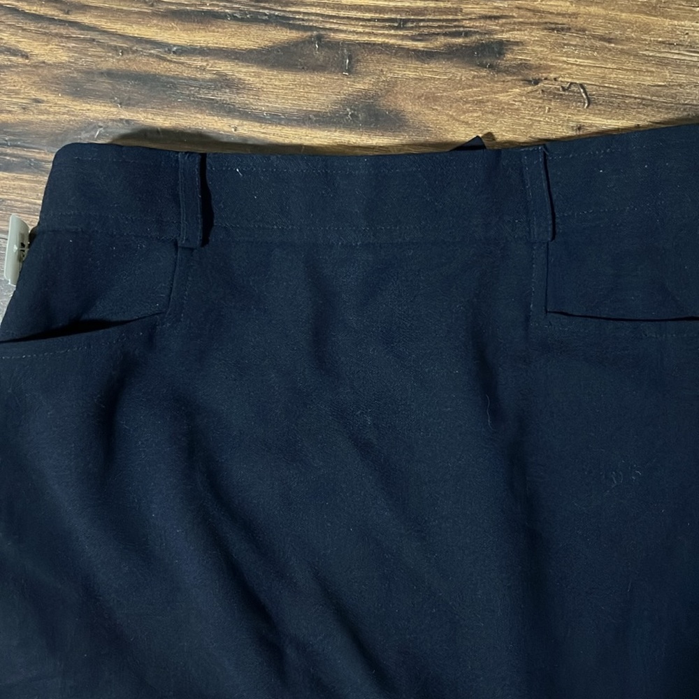 Ralph Lauren wool navy midi maxi pencil skirt, size 6 - Picture 5 of 7